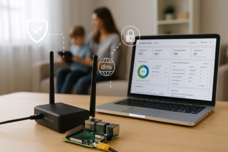 Adguard home on raspberry pi with doh, dot & controls