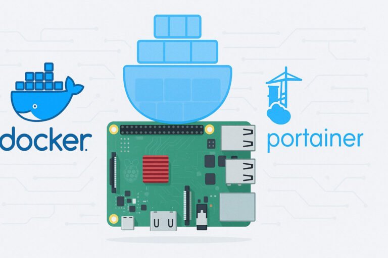 Beginner docker stack on raspberry pi 5 with portainer