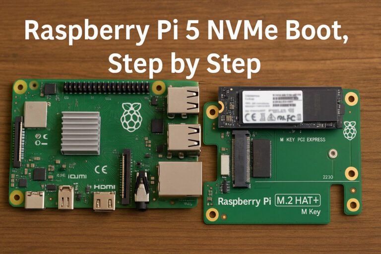 Raspberry pi 5 nvme boot guide – step‑by‑step with common hats