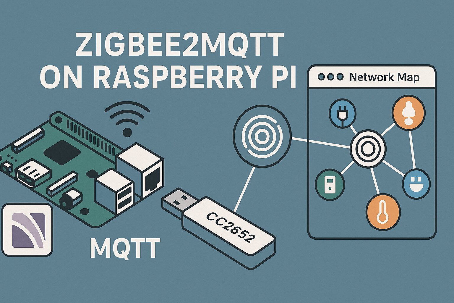 Zigbee2MQTT on Raspberry Pi with CC2652 Stick and Visual Network Mapping