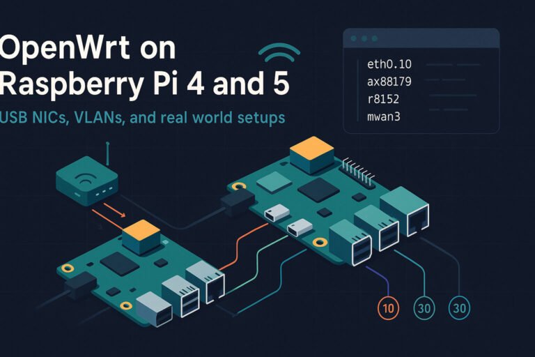 OpenWrt on Raspberry Pi 4 and